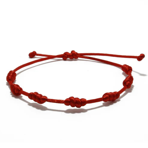 PULSERA ROJA DE 7 NUDOS – PROTECCIÓN Y BUENA SUERTE